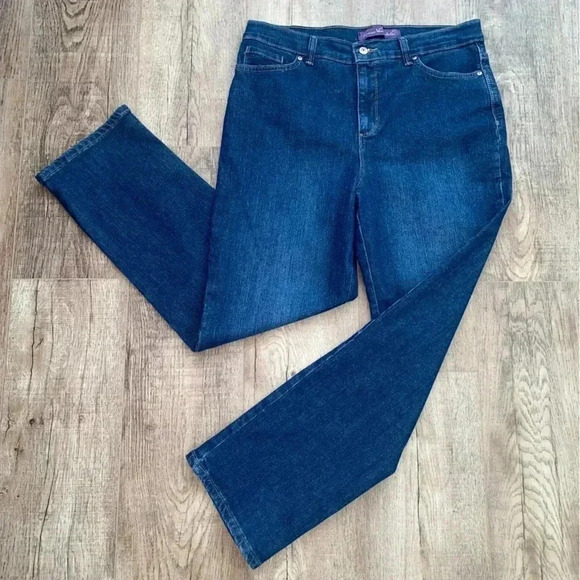 Gloria Vanderbilt Amanda Like New Jeans Size 14 Petite - Picture 3 of 9
